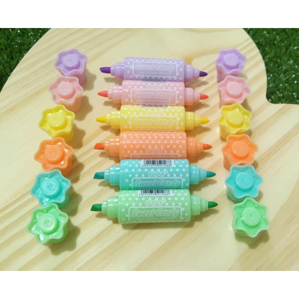 Mini Marcador de Texto Bala Sweet Candy – Dupla Ponta
