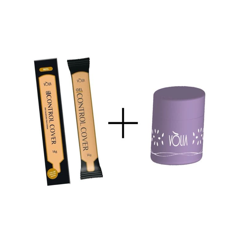 refil sachê vòlia + pote eco vòlia cosméticos para unhas de gel