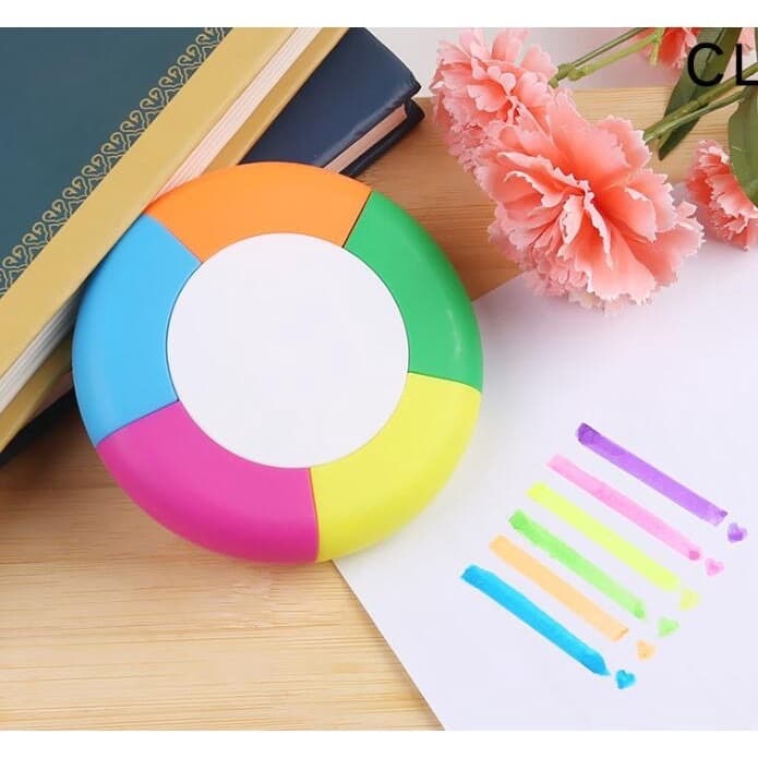 Caneta Marcador De Aquarela Fluorescente Com Design Criativo Multi Cores Para Estudantes / Escola / Escritório