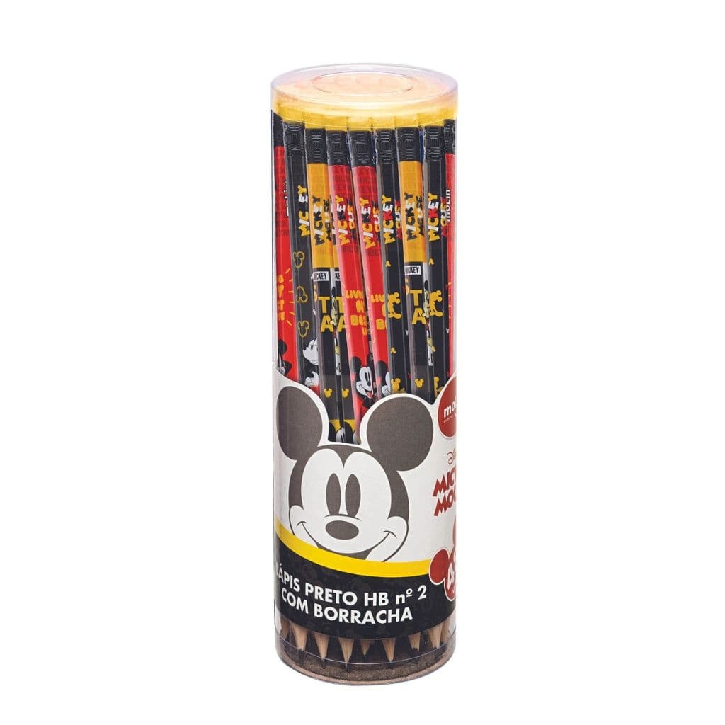 Lápis Preto Mickey C/ Borracha | Molin