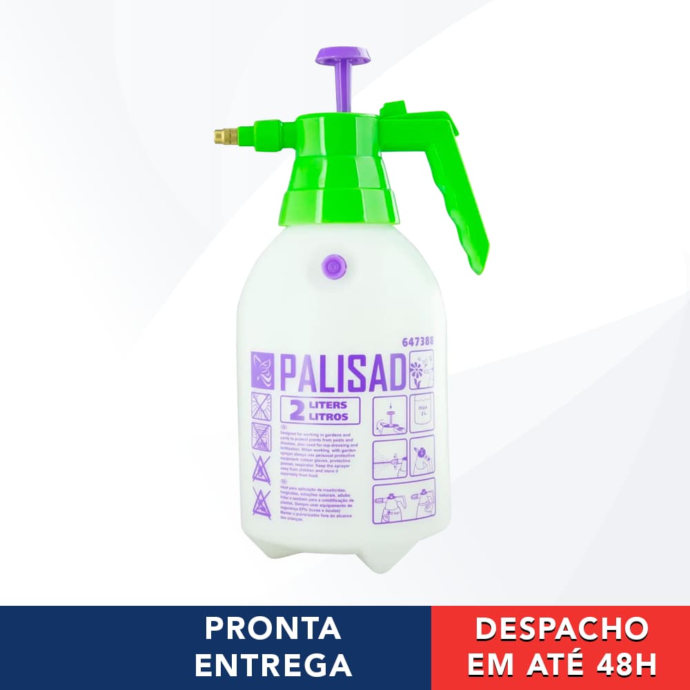 Pulverizador Borrifador De Pressão Manual Veneno Agrícola 2L - Palisad