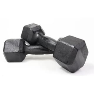 HALTER SEXTAVADO FERRO FUNDIDO PARA TREINOS E MUSCULAÇÃO PAR 3 Kg