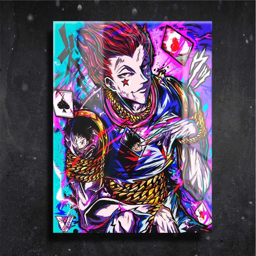 Quadro decorativo Hisoka Hunter x Hunter Anime Placa Decorativa