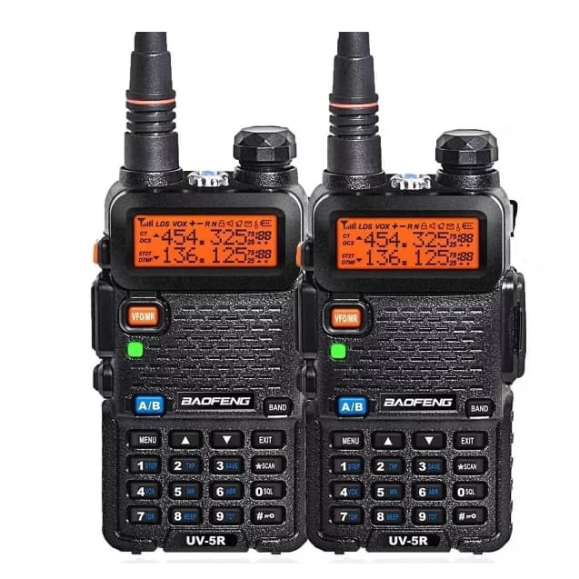 Kit 2 Radio Comunicador Dual Band Baofeng Uv-5r Vhf Uhf