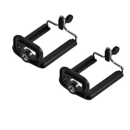 kit 2 Suporte Adaptador Para Celulares Em Tripe Rosca Universal em Metal