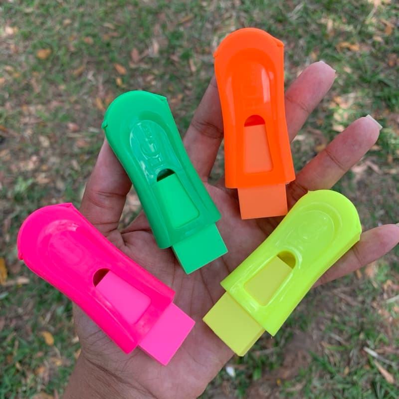 Apontador com Borracha Neon | Borracha e Apontador