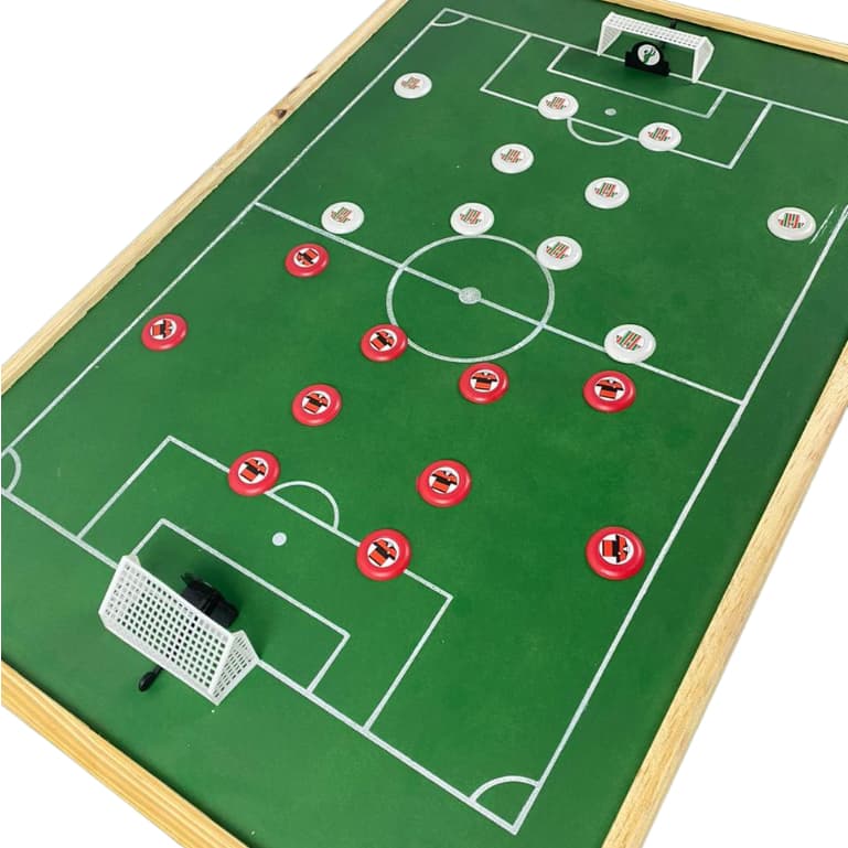 Kit Campo Futebol de botão - 22 Jogadores - Trave e Bola