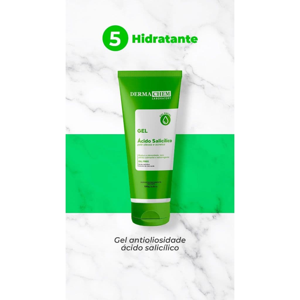 Gel Antioleosidade Ácido Salicilico Dermachem - 100ml