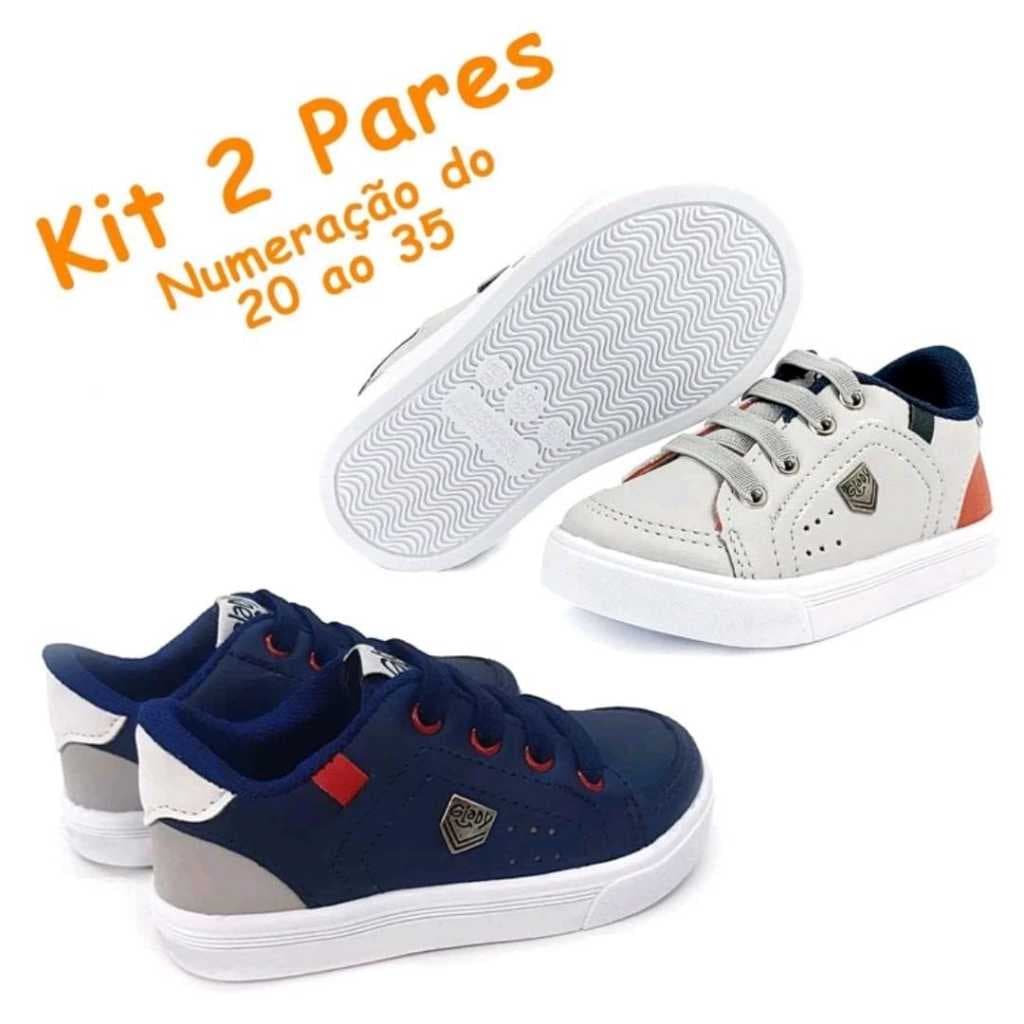 Tênis Volta Aulas Menino Infantil Masculino Moda Casual Estiloso 20 ao 35