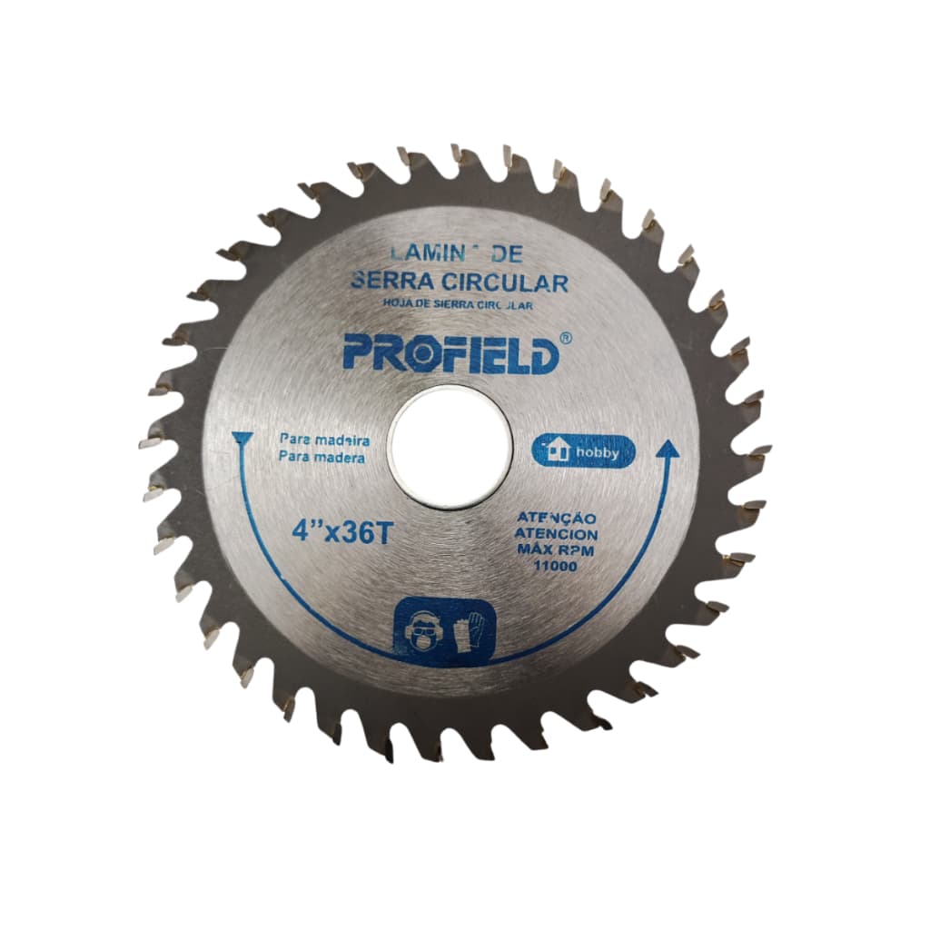 Disco WIDEA Serra 110mm Circular Para Madeira, MDF, MDP e PVC Furo de 22.23mm -  36 Dentes - Profield
