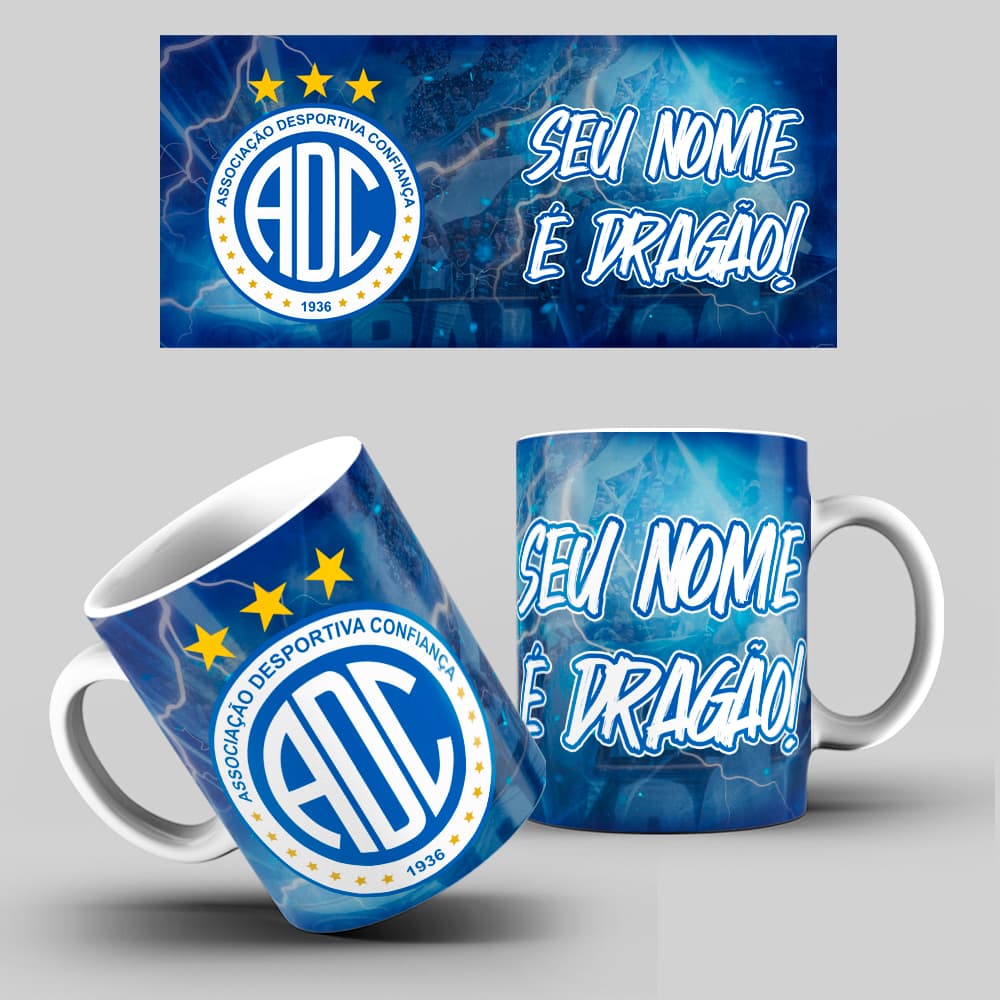 Caneca do Confiança/SE Personalizada Com Seu Nome - Canecas de Times Confiança