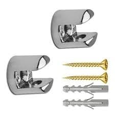 Kit 2 Suporte de prateleira Fenda 6 mm com parafuso e buchas de fixação
