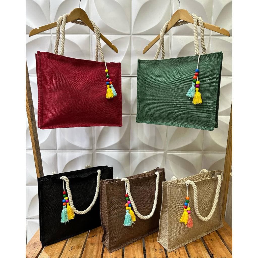 Bolsa Praia Com Zíper Grande Pallha Sintética EcoBag Juta Sacola Moda Verão Feminina Ombro