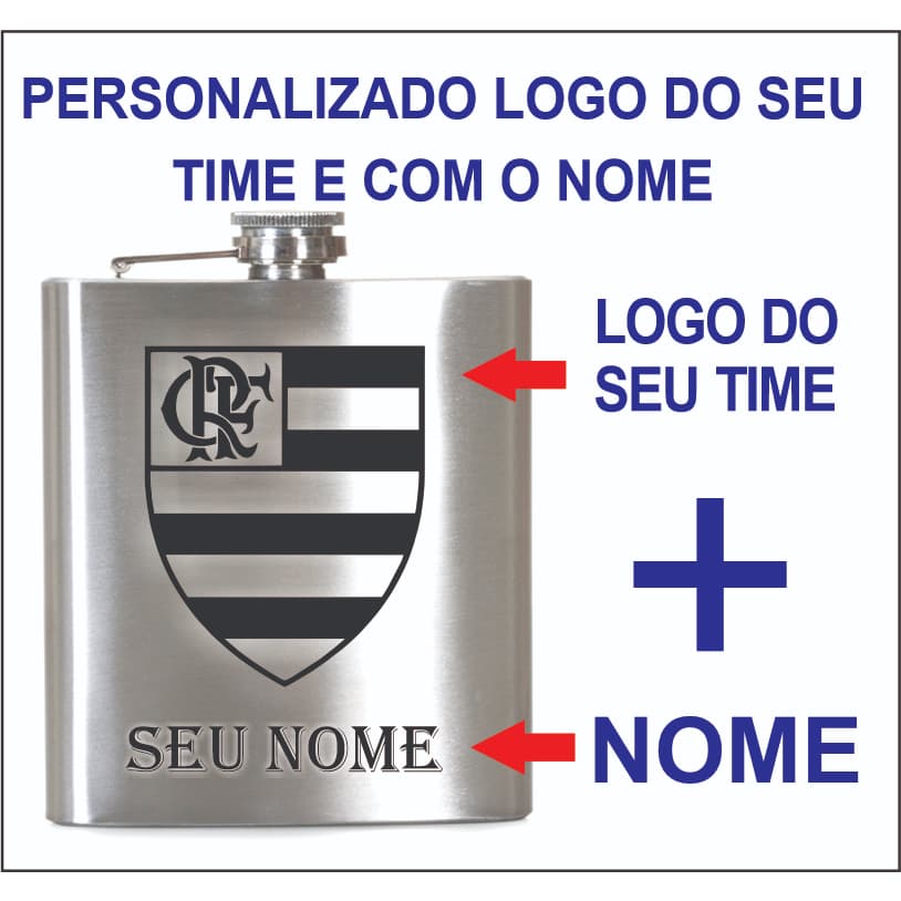 Cantil Inox Porta Whisky Porta Bebidas Personalizado
