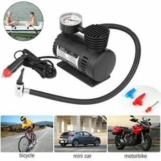 Compressor De Ar Elétrico Carro Bike Moto 12v Portátil Mini