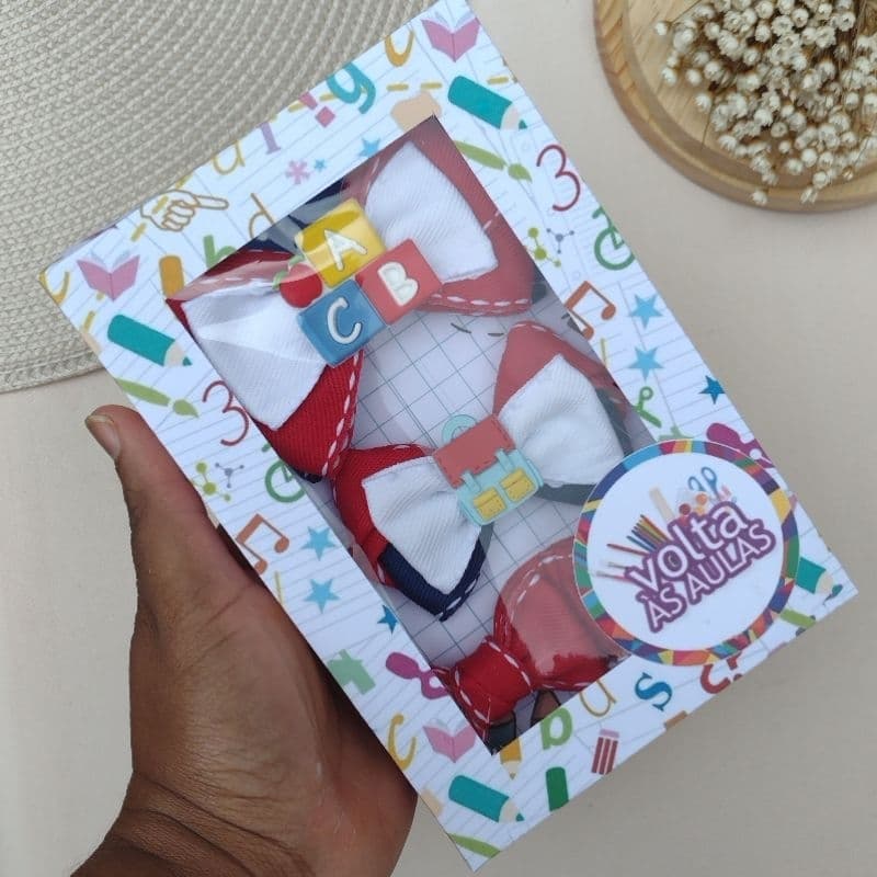 kit de laços infantil escolar/kit de laços  de cabelo voltas as aulas