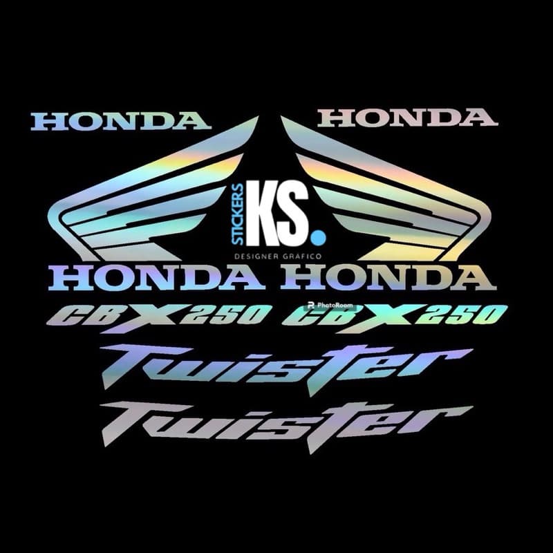 adesivo holográfico CBX 250 twister