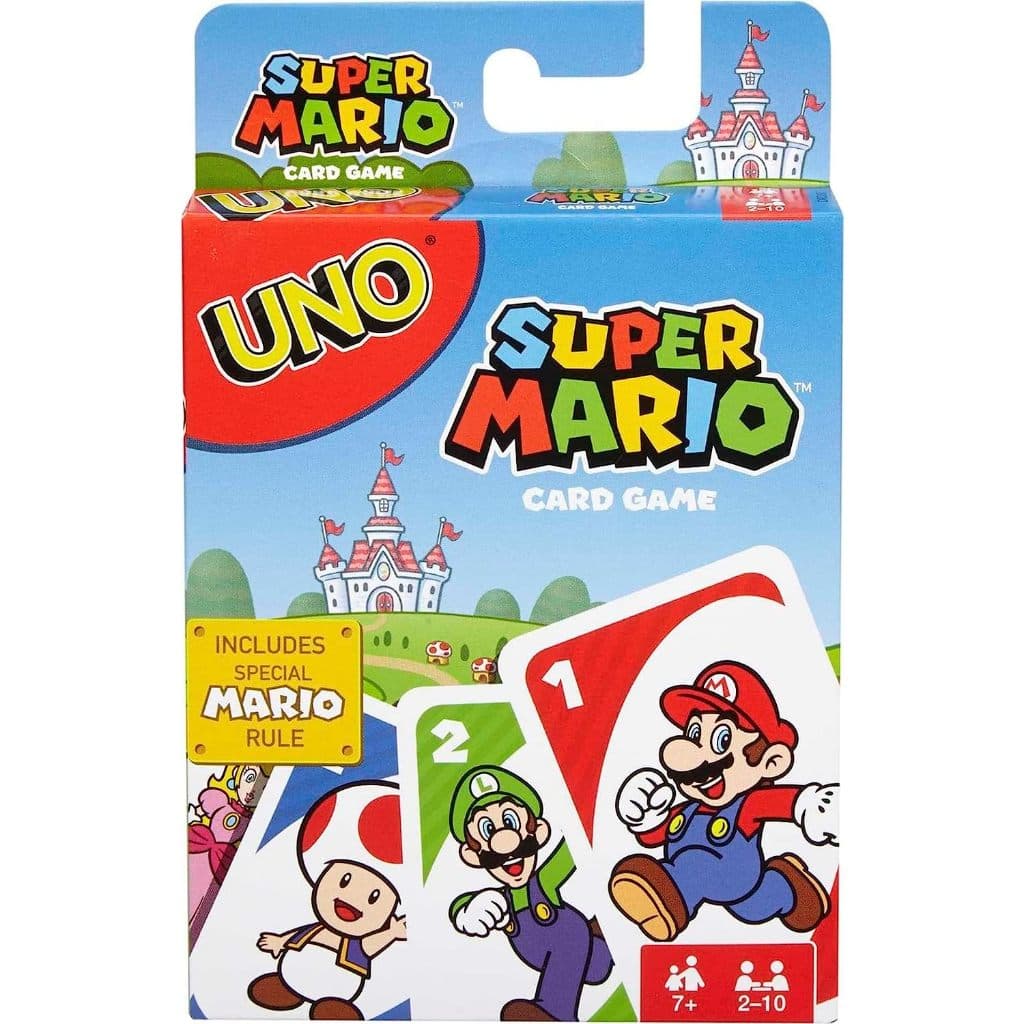 UNO SUPER MARIO BROS! Inédito! - Jogo De Cartas Divertido, Partygame, Jogo de Mesa, Jogo de tabuleiro, Infantil Drd00