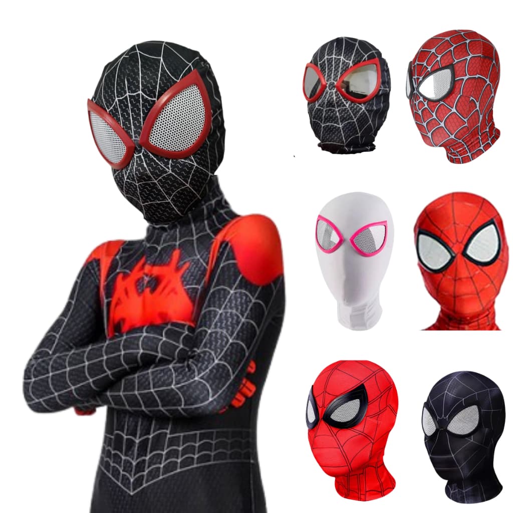 Mascara Homem Aranha Infantil de tecido com Olhos 3d - Varios Modelos