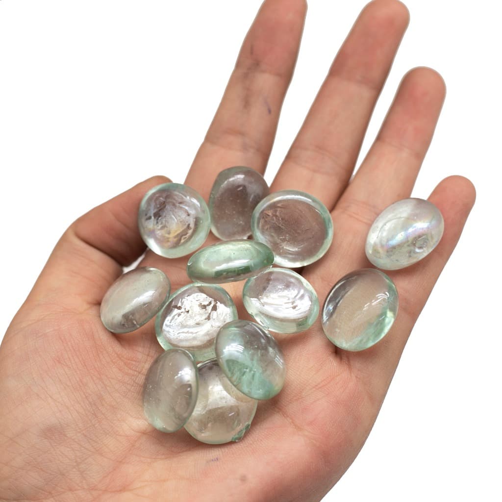 PEDRAS DE VIDRO TRANSPARENTE PARA ORNAMENTAÇÃO DE VASO, AQUARIO QUADRO MULTIUSO
