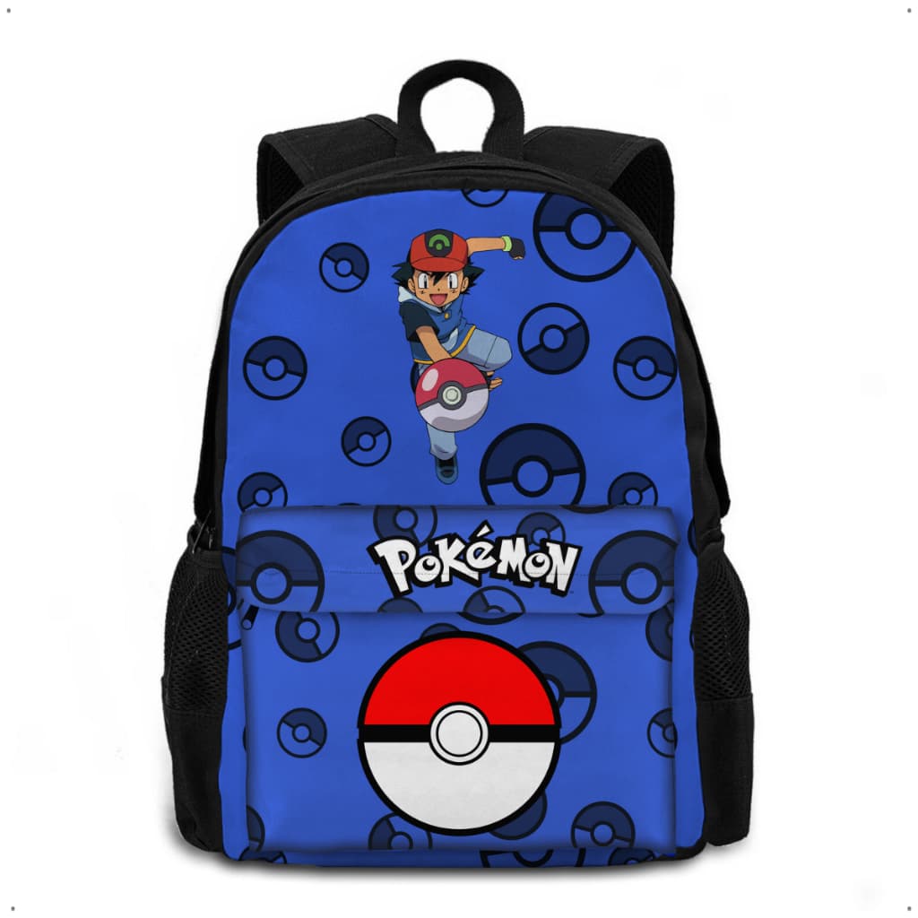 Bolsa Escolar Pokémon Desenho Infantil Anime Mochila Ajustável Material Nylon Para Viajar Promoção