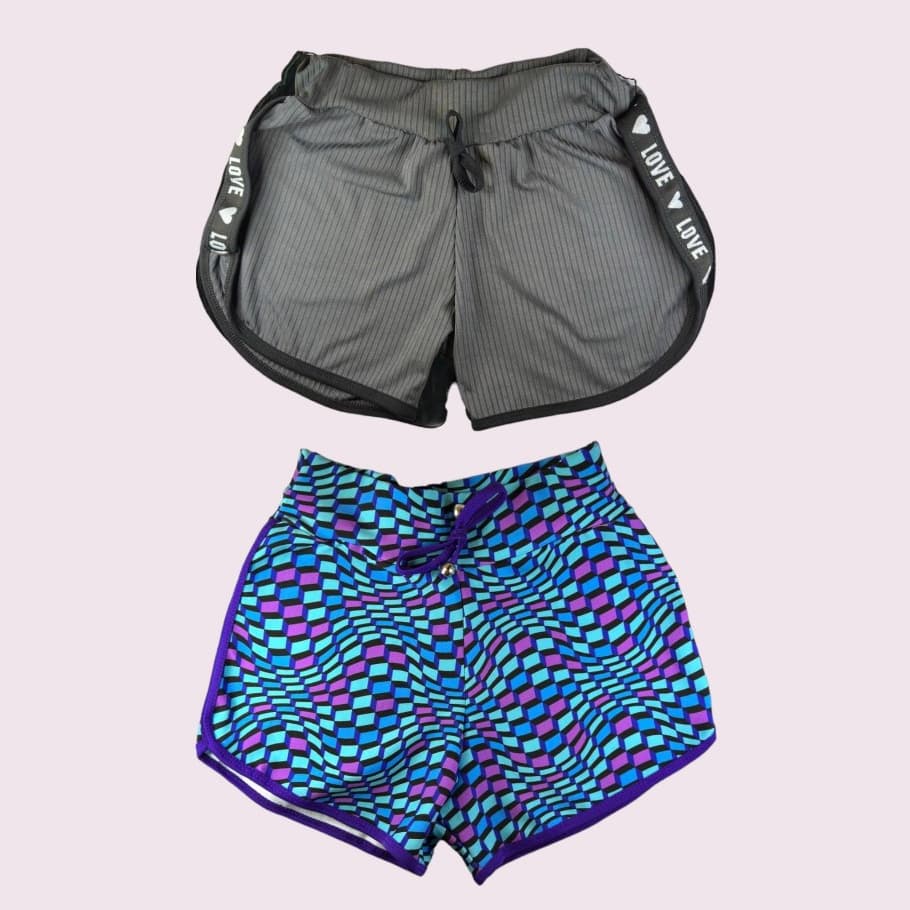 Kit 2 Shorts Feminino Infantil Menina 10 15 Anos
