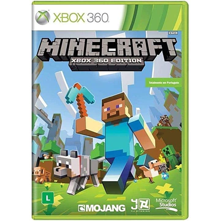 jogo minegraft xbox 360 original midia fisica