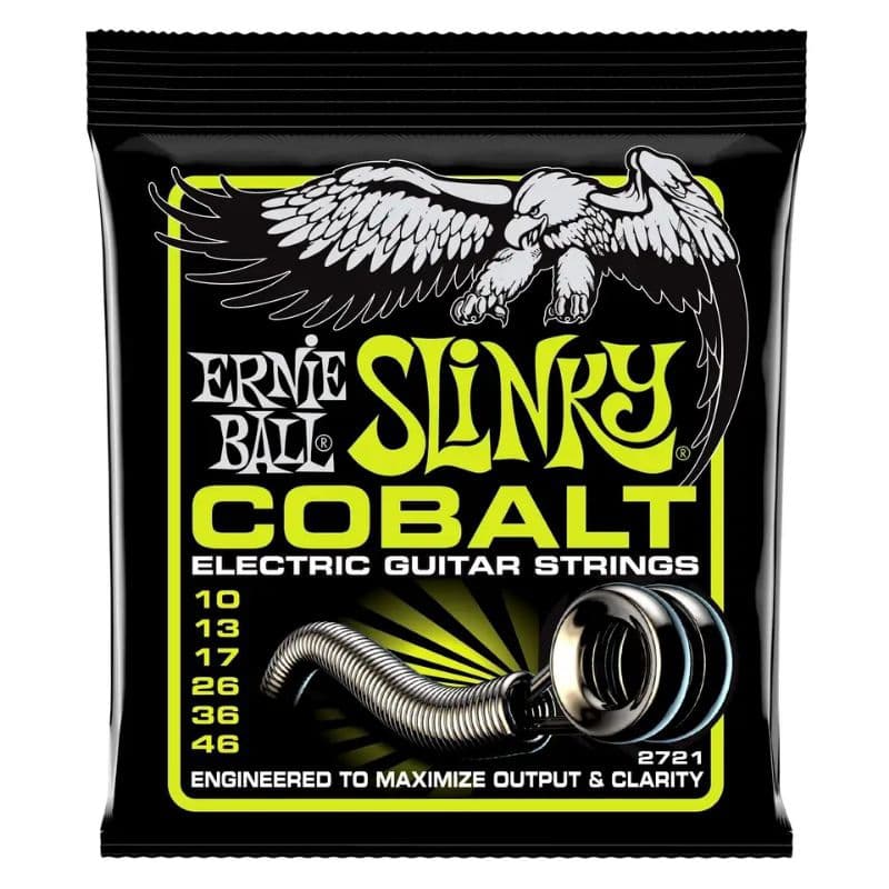 Encordoamento corda de guitarra Ernie Ball Slinky Cobalt 2721 010
