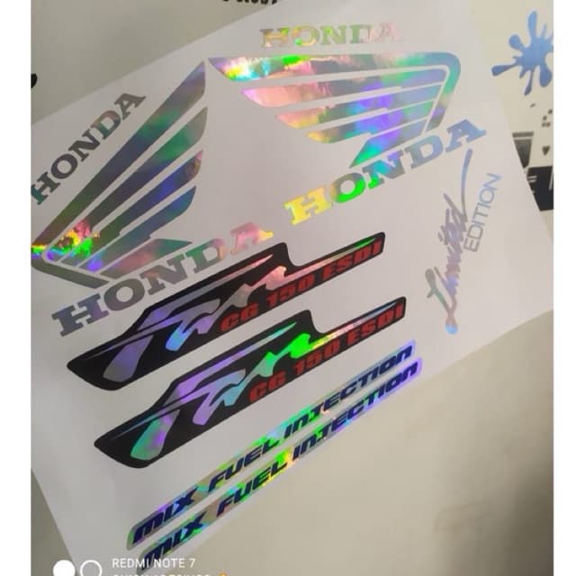 kit adesivo holografico Fan 150