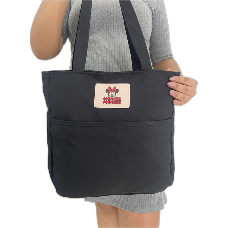 Bolsa Feminina Lisa Preta, Bordo e Azul Marinho Lindíssima com alça 2 compartimento