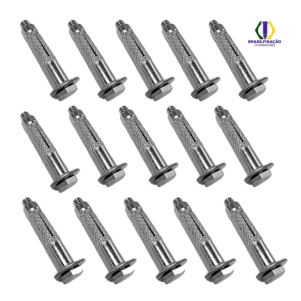 Chumbador 1/4 x 2 Parabolt Com Parafuso - 20 Peças