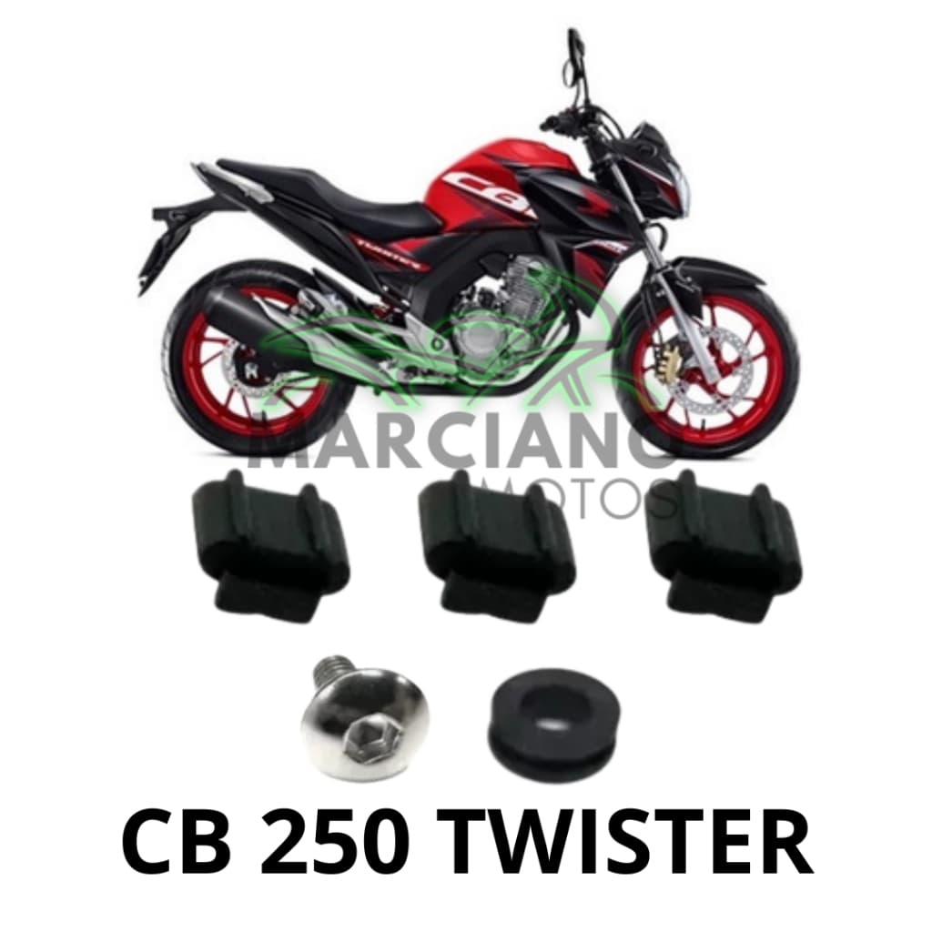 Kit Parafuso protetor escape Honda CB 250 Twister 2016 ed... - 05 peças