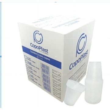 Copo Descartável Agua 200ml Transparente Cristal