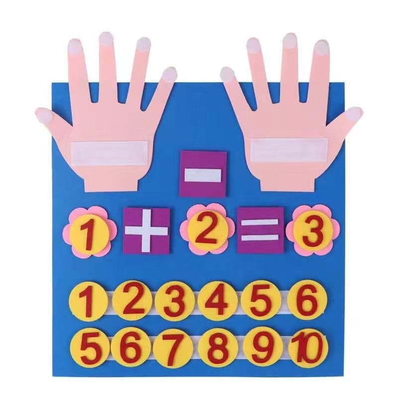Recurso pedagógico Feltro cálculo matemática