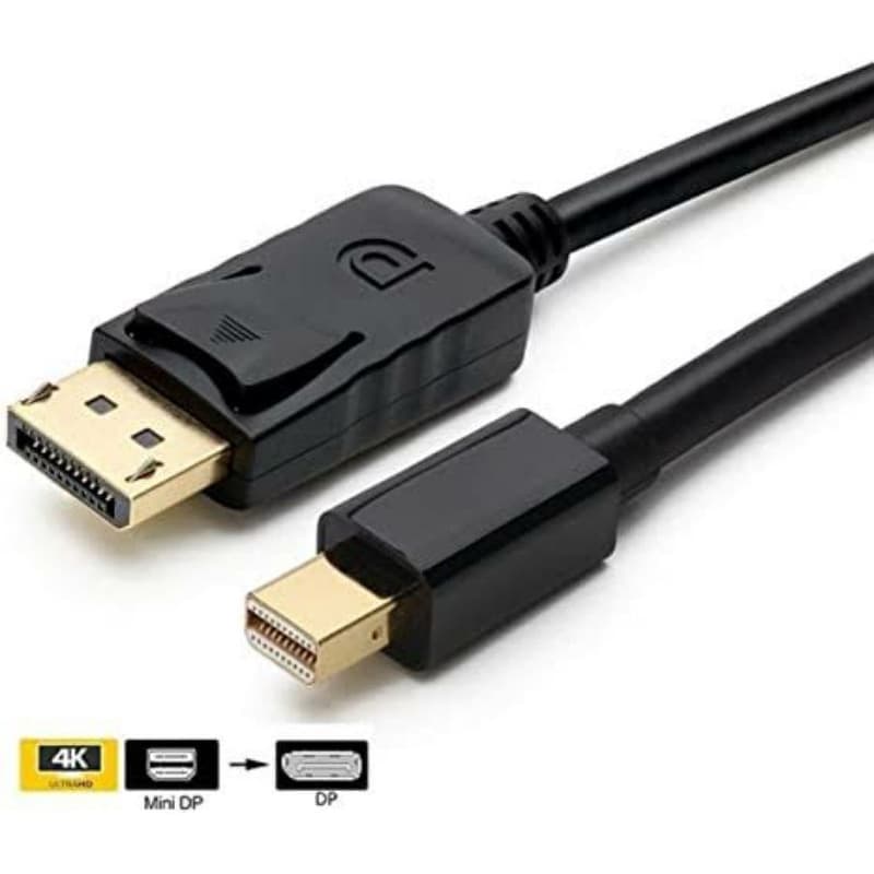 Cabo mini displayport para displayport 1.8metros