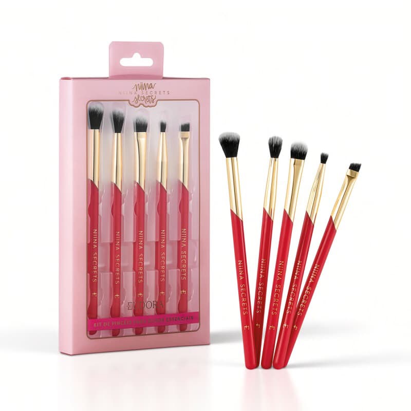 Kit de Pincéis para Olhos Essenciais Niina Secrets Eudora