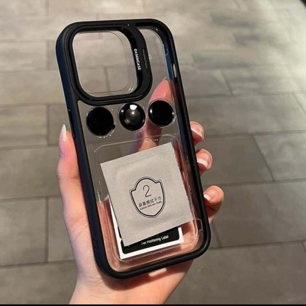 CAPA CASE CAPINHA AUTO GLASS COM PROTEÇÃO PARA CAMERA COM SUPORTE  PARA IPHONE 11,  11 PRO, 11 PRO MAX, IPHONE 12,  12 PRO, 12 PRO MAX, IPHONE 13, 13 PRO, 13 PRO MAX, IPHONE 14, 14 PRO MAX, 14 PRO, IPHONE 14 PLUS