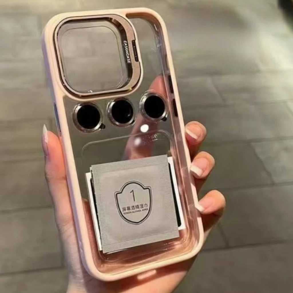 CAPA CASE CAPINHA AUTO GLASS COM PROTEÇÃO PARA CAMERA COM SUPORTE  PARA IPHONE 13, 13 PRO, 13 PRO MAX, IPHONE 14, 14 PRO MAX, 14 PRO,  14 PLUS, IPHONE 15, IPHONE 15 PRO, IPHONE 15 PRO MAX, IPHONE 15 PLUS