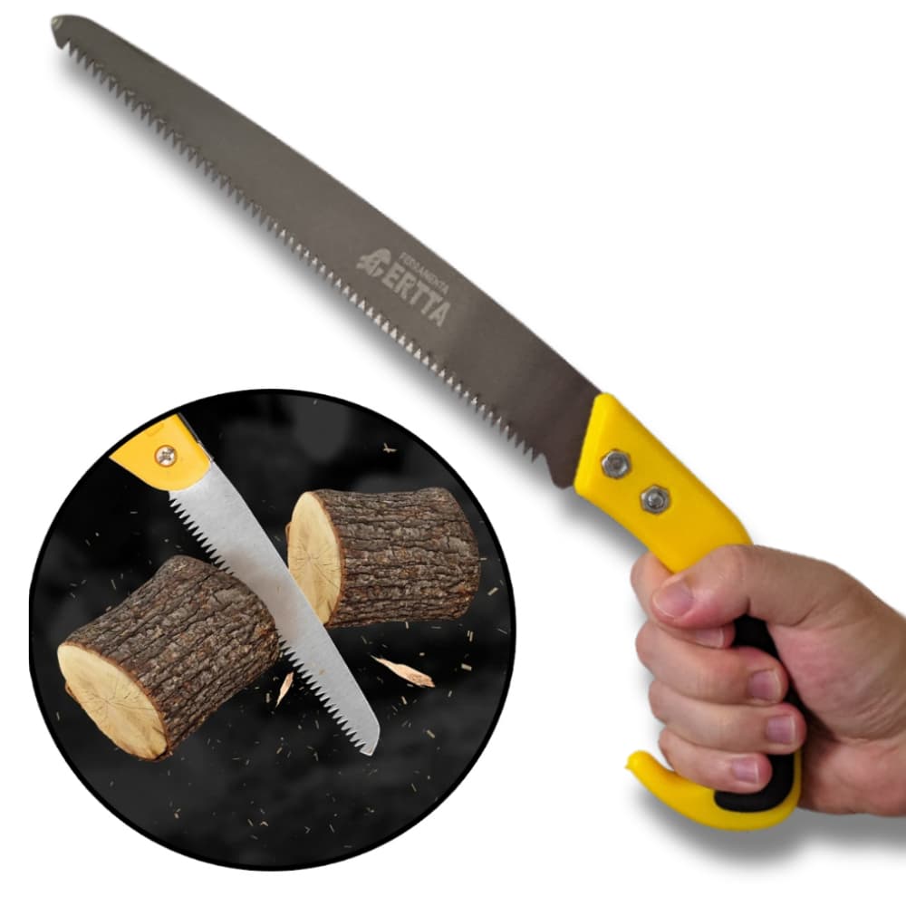 Serrote Profissional Aço Reforçado 30cm de Lamina Para Podas de Galhos