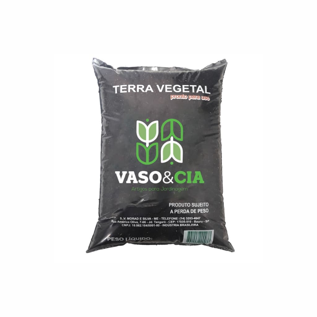 Terra Vegetal Vaso E Cia Pacote 1.8kg Qualidade Adubada