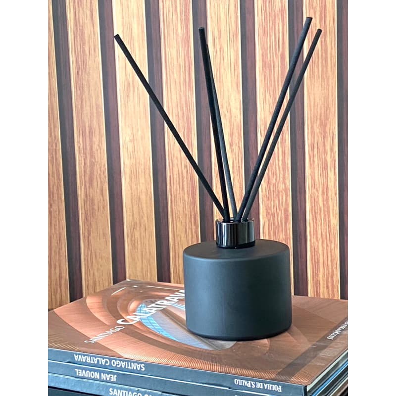 Kit Aromatizador de Ambiente Preto fosco Difusor de Varetas