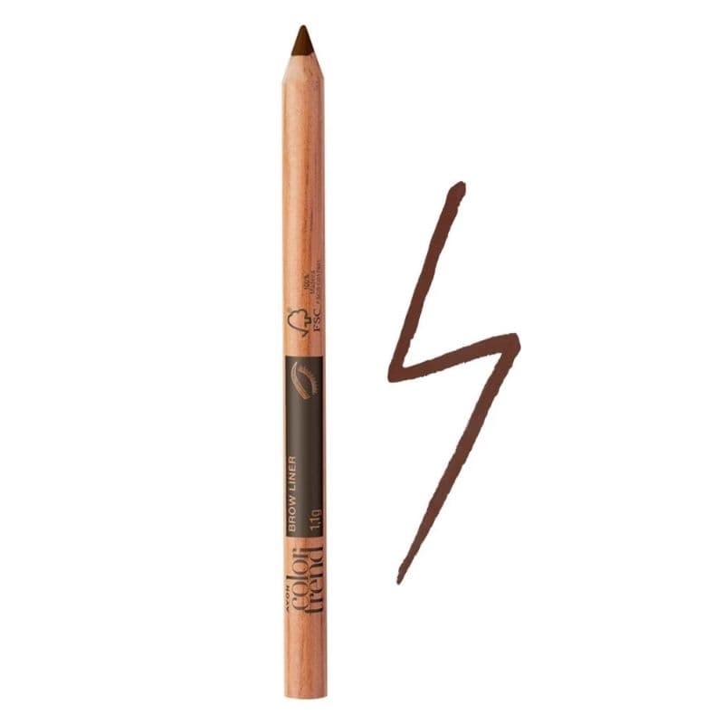 Lápis De Sobrancelhas Color Trend Avon Cor Marrom Médio