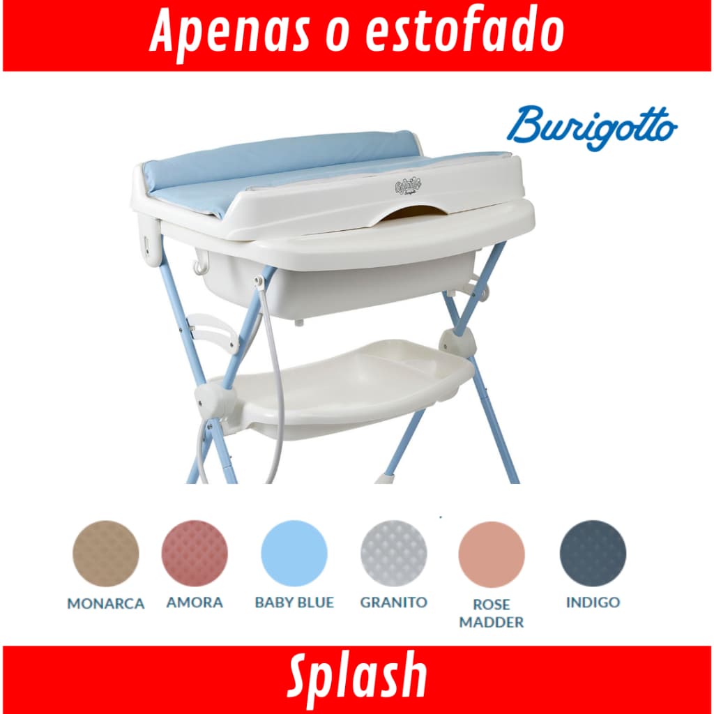 Forro Acolchoado Capa Estofado Estofamento Do Trocador Da Banheira Splash Original