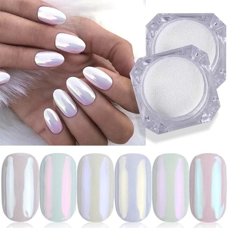 Kit Pó Cromado Encapsulado Perolado - 6 cores