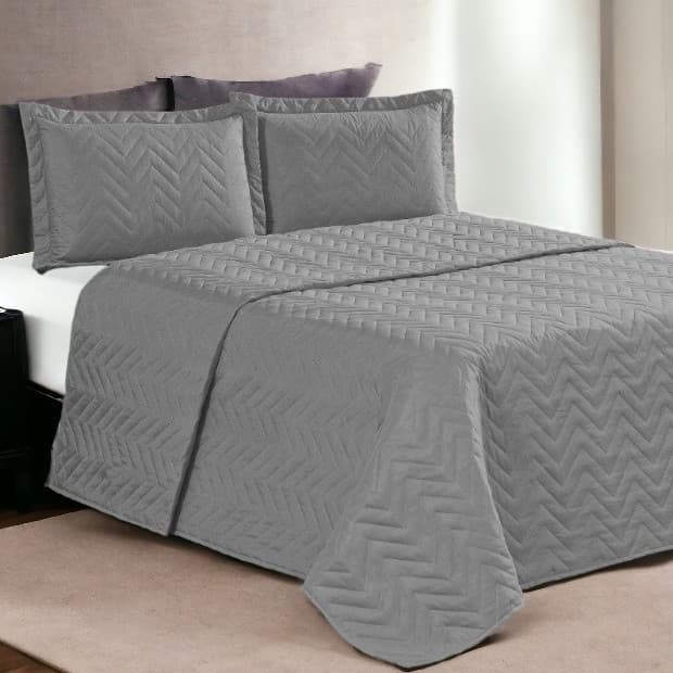 Colcha King 3 Peças Tecido Premium 2,80cm x 2,50cm