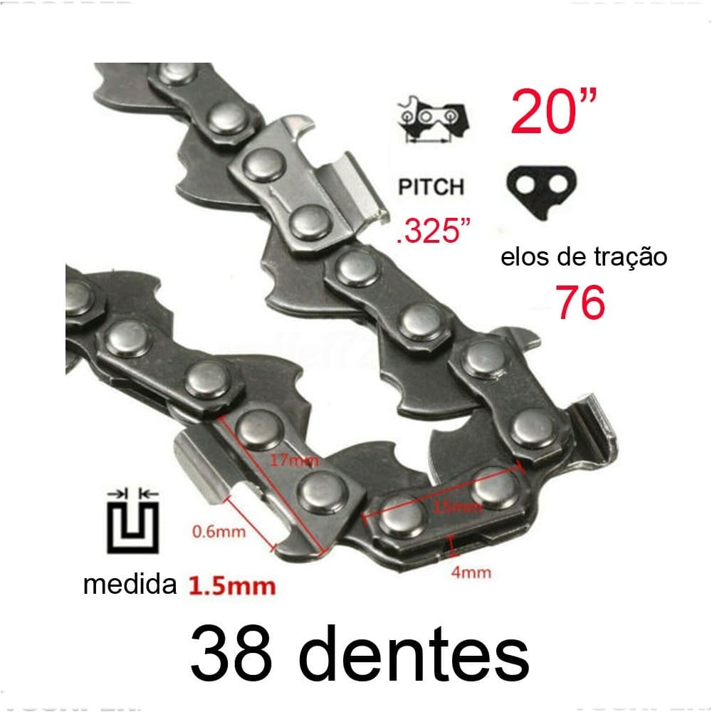 Corrente Para Motosserra Sabre 20 Polegadas
