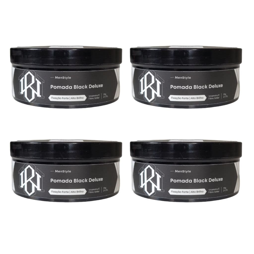 04 Pomadas Black Deluxe 70g - Black White