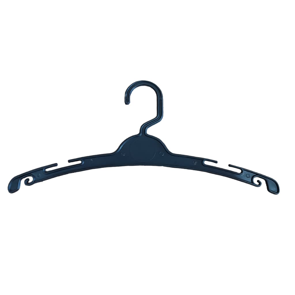Kit 15 Cabide Atacado Preto Reforçado Plástico Organizador Ideal para Camisetas e Blusinhas