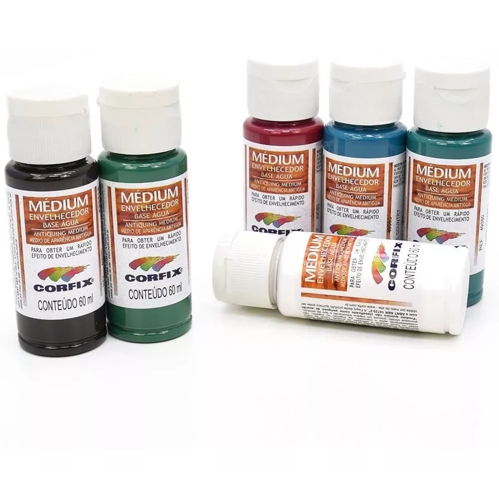 Medium Envelhecedor á Base de Agua Rápido Efeito de Envelhecimento 60ml Corfix - Cores
