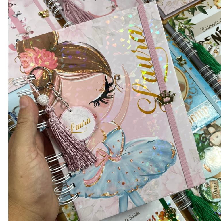 Caderneta de Vacina Saúde Personalizada Tema Bailarina
